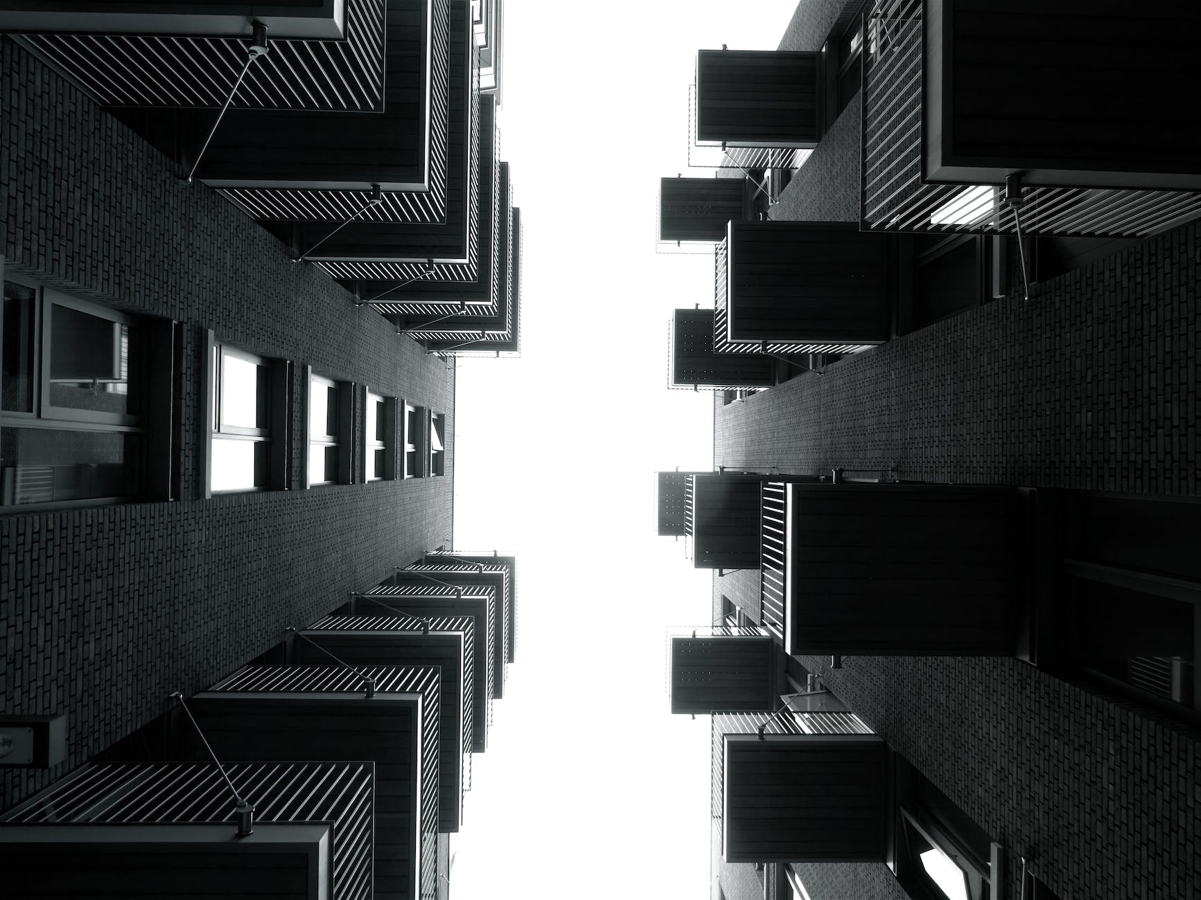 grayscale photography of buildings